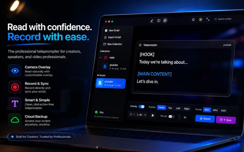 TelePrompterOS screenshot 2