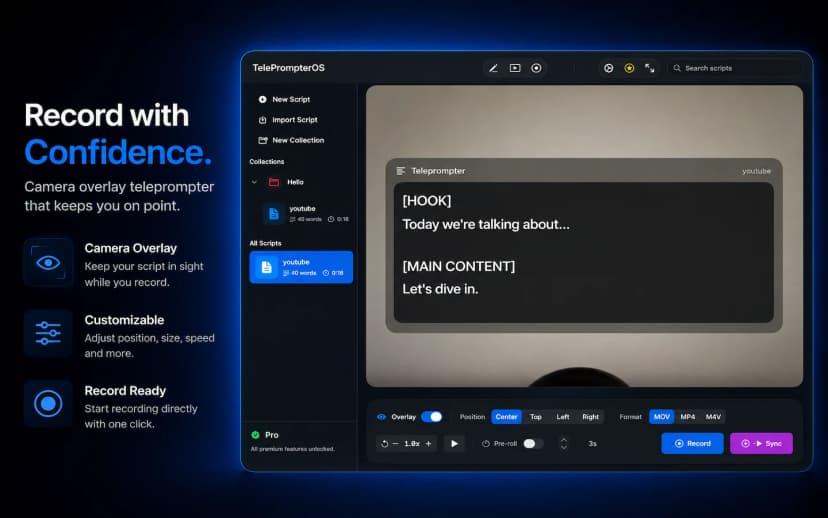 TelePrompterOS screenshot 5